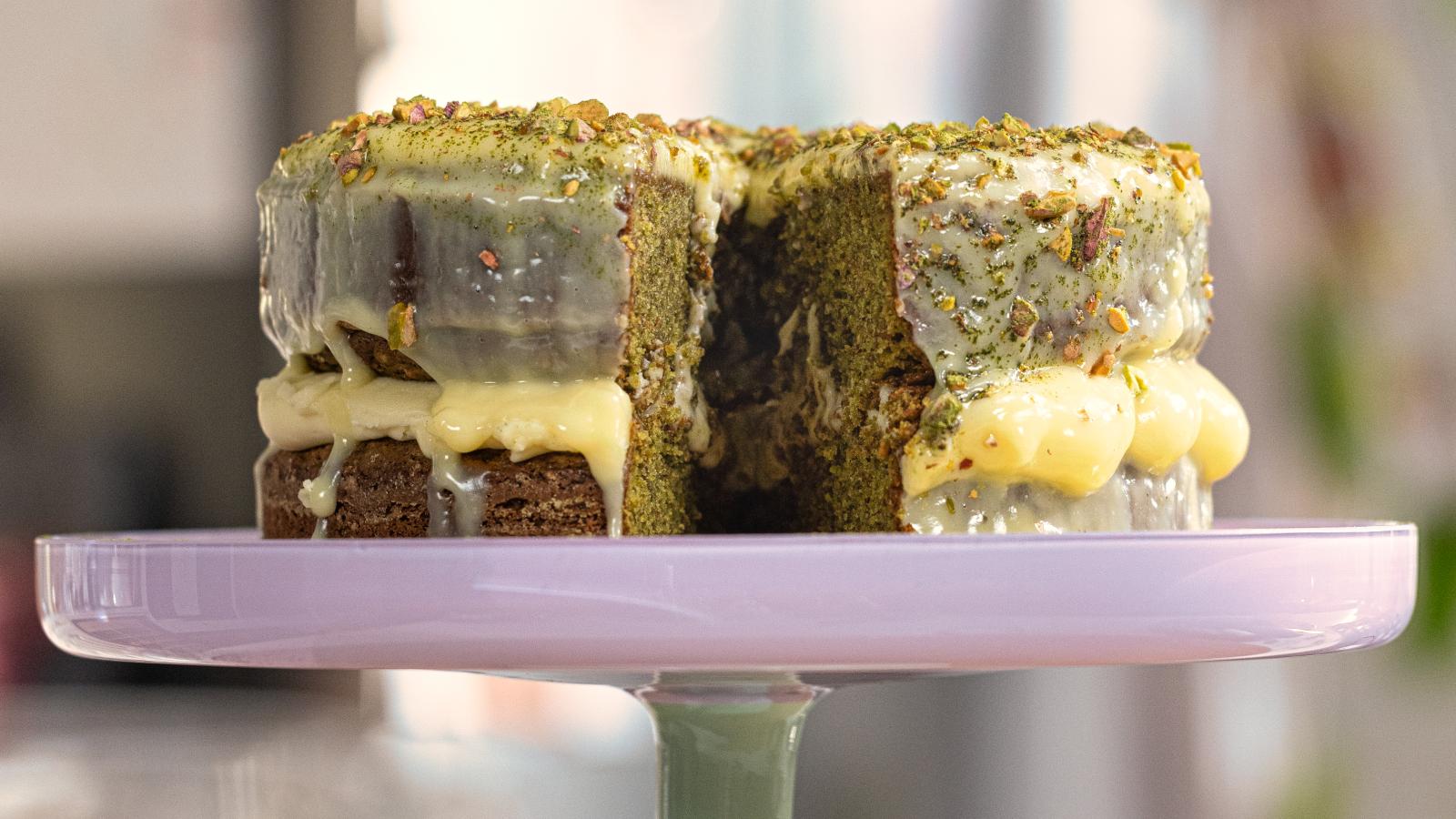 Receita de Bolo de Pistáchio