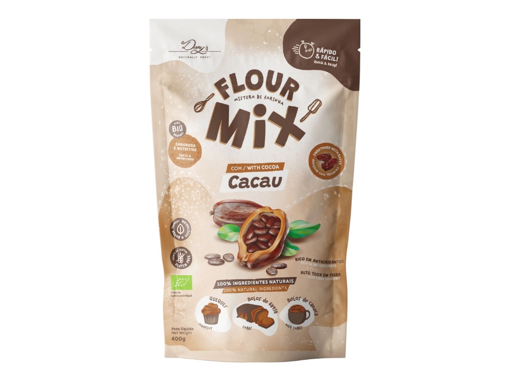 Misturas de Farinhas para Bolos Dony’s Naturally Sweet Cacau