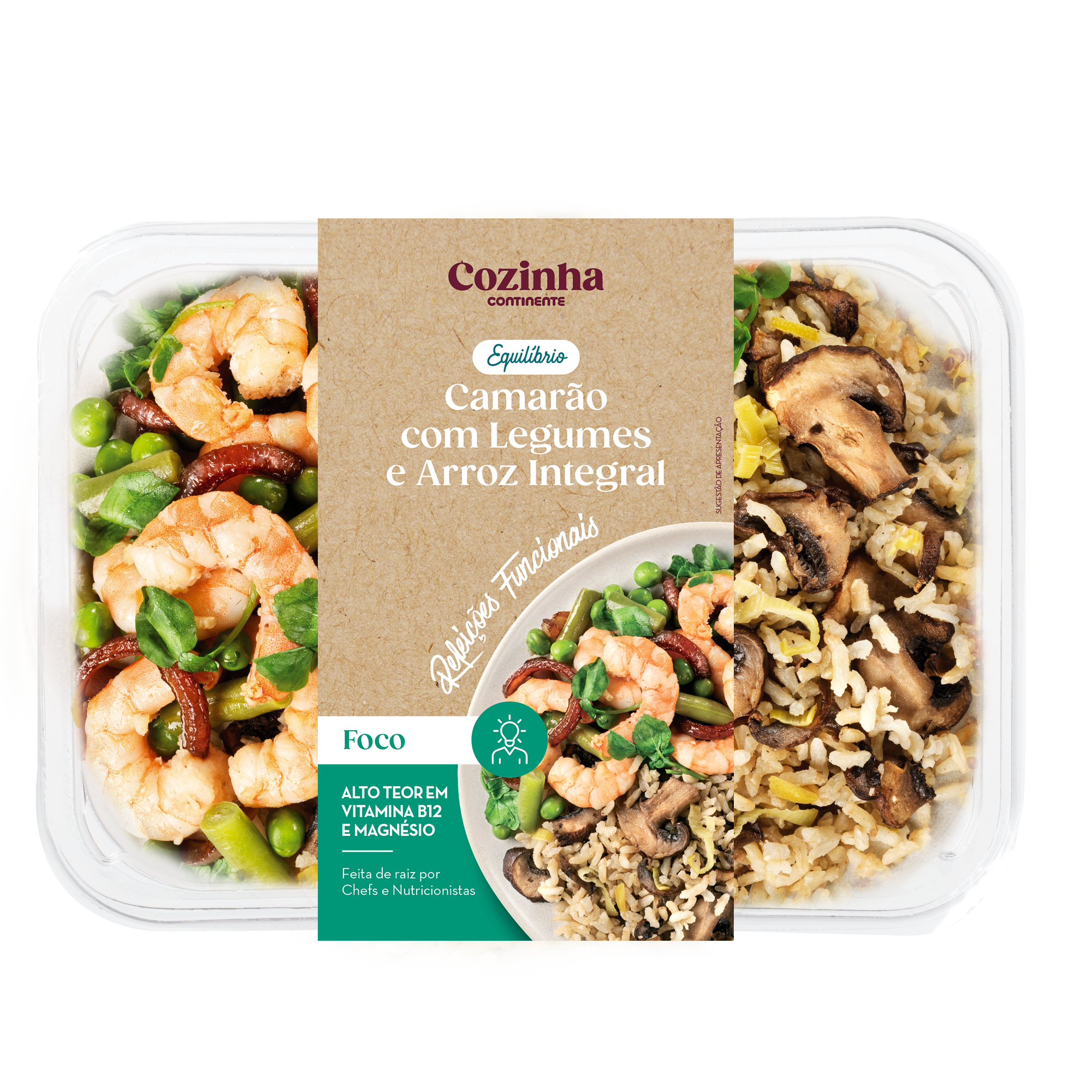 Camarão com Legumes e Arroz Integral