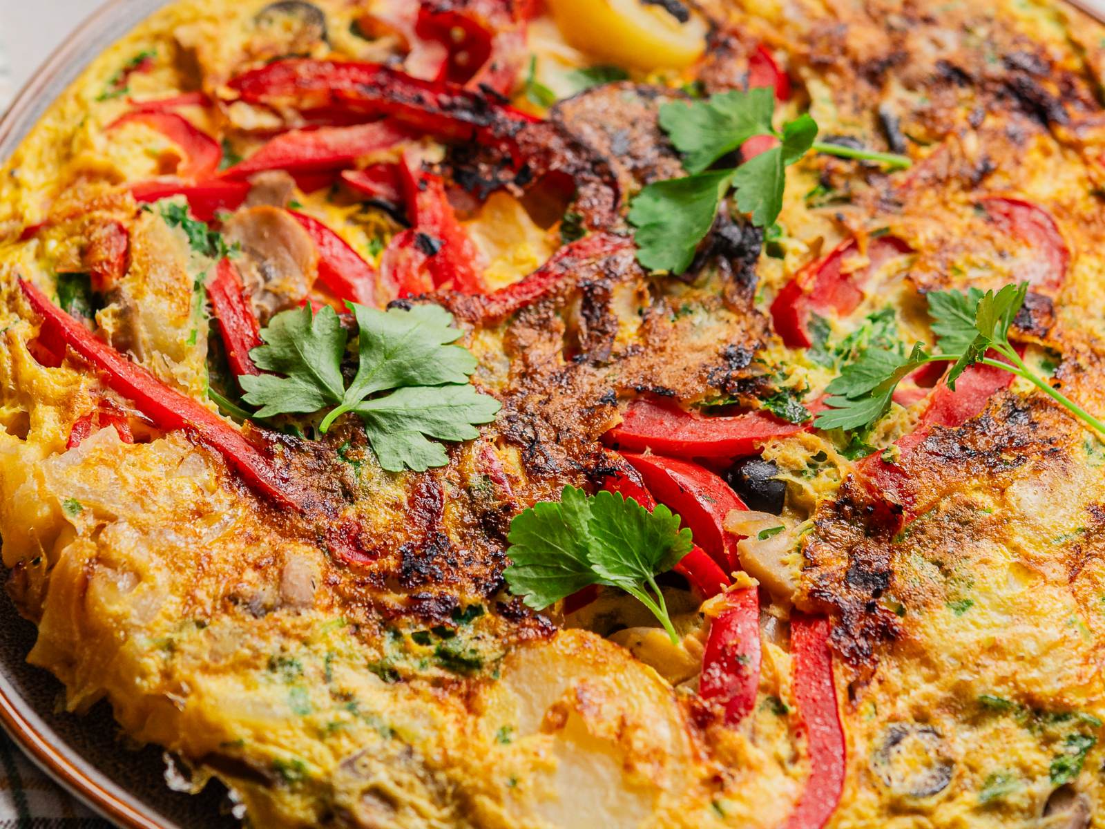 imagem de tortilha de legumes