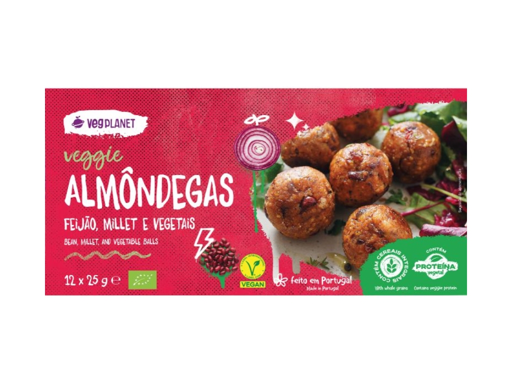Almôndegas Feijão Millet e Vegetais VegPlanet