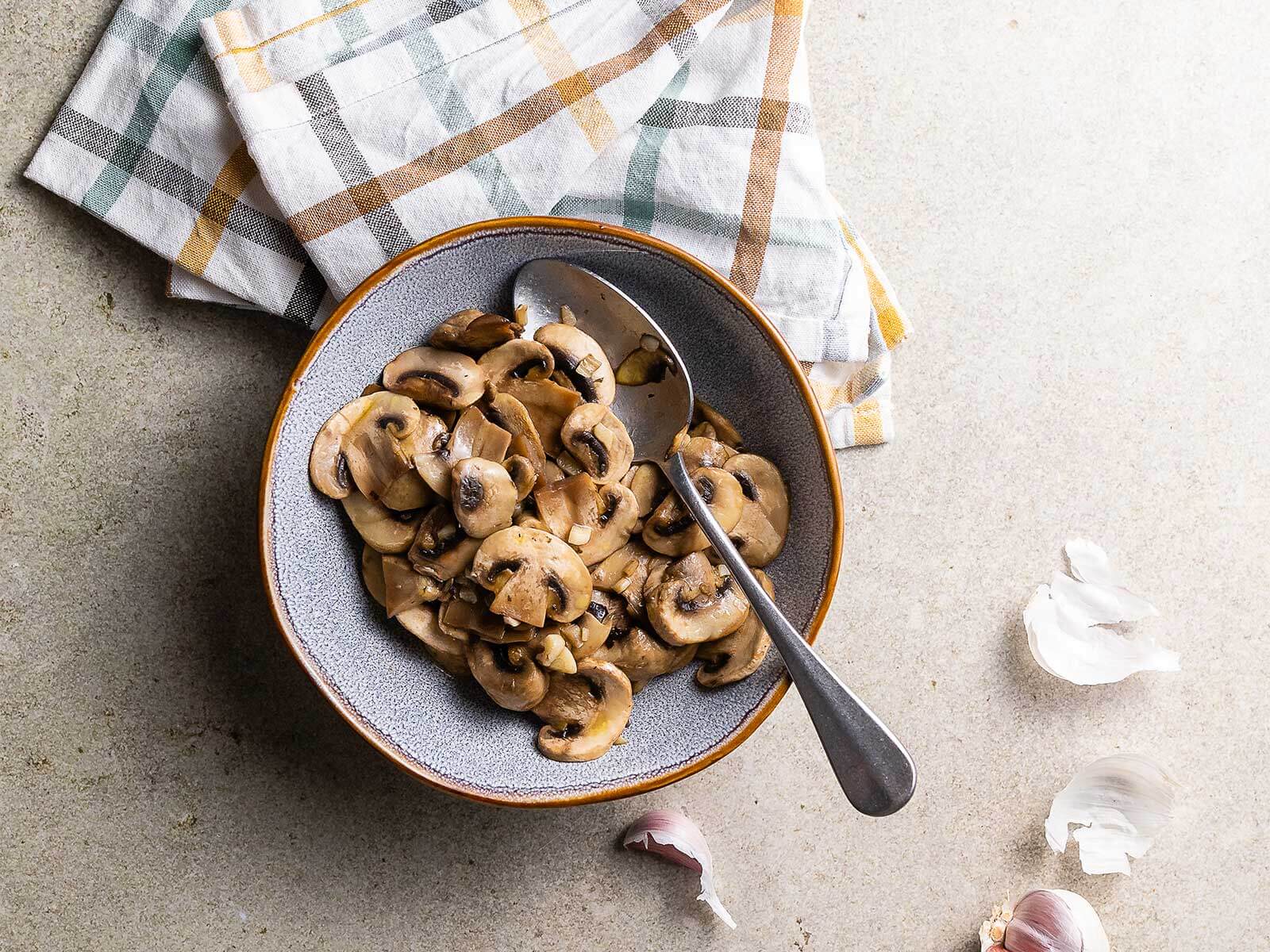 Receita de Cogumelos salteados