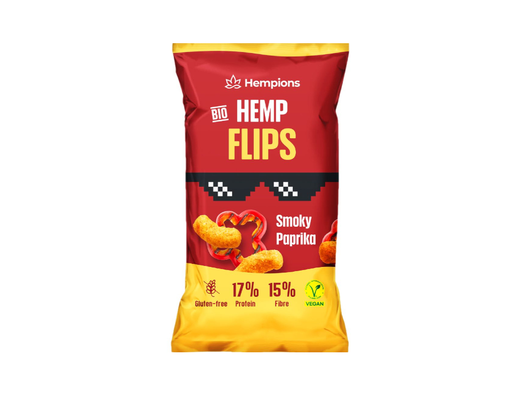 Snacks de Sementes de Cânhamo Hemp Flips Prprika