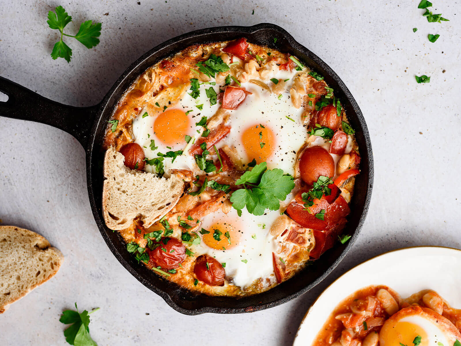 Tomatada com Ovo Escalfado