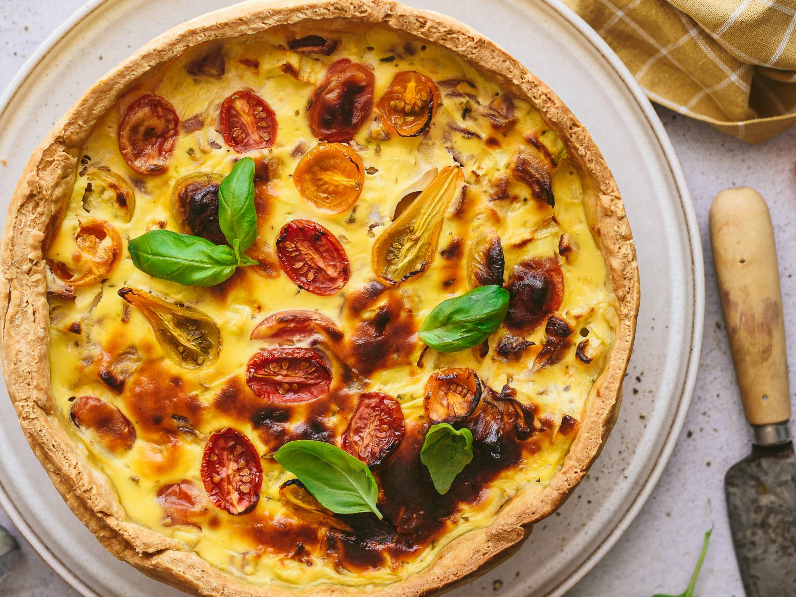 Quiche Curgete Tomate