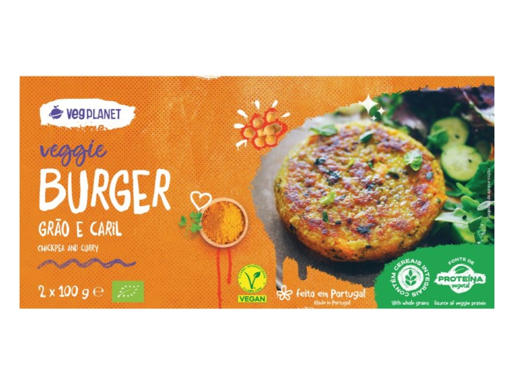 Hambúrguer Grão Caril VegPlanet